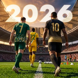Symbol von Fußball 2026: Fußball Spiel
